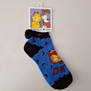 NEW Vintage Halloween GARFIELD‎ the Cat Devil Crew Socks Women's Size 9-11